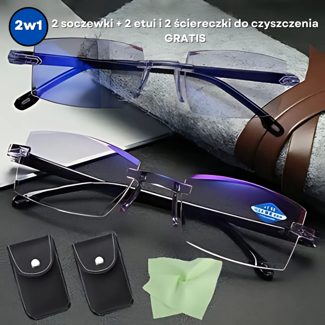 Okulary Vision™ antypromieniowe + skórzane etui Gratis (Kup 1 + 1 GRATIS)